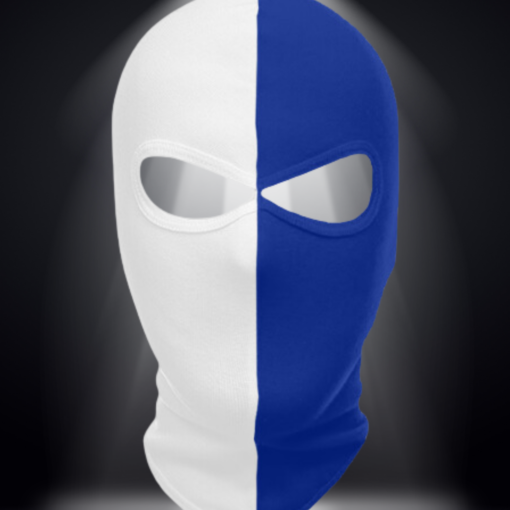 Balaclava Weiss-Blau