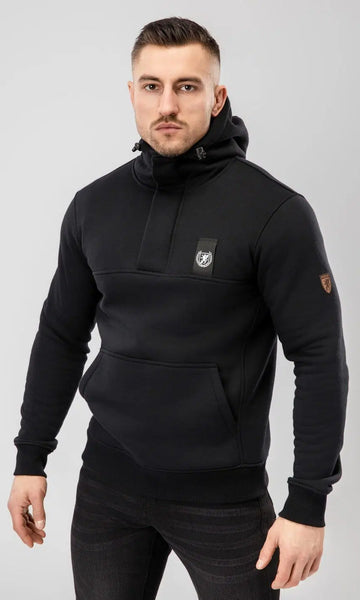 Full Face Kapuzenpullover “Frontliner” Schwarz