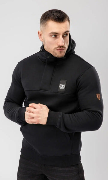 Full Face Kapuzenpullover “Frontliner” Schwarz