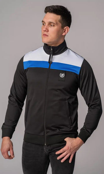 Retro jacket “Pete” black/blue - PGwear