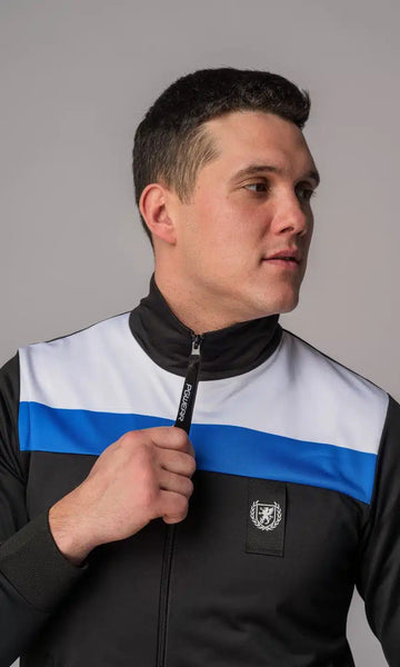 Retro jacket “Pete” black/blue - PGwear